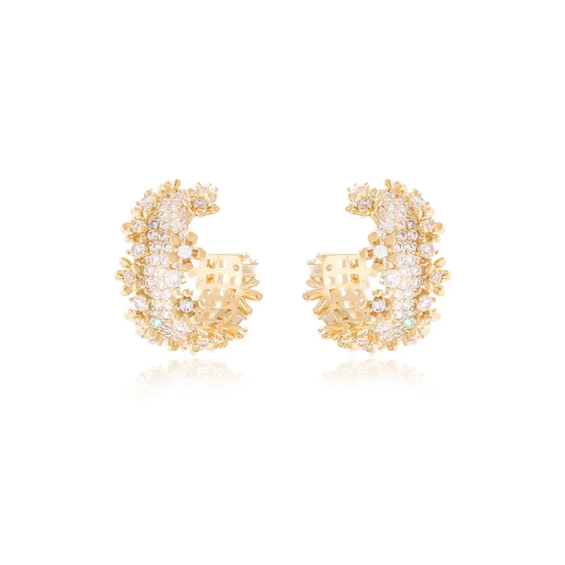 JOLLY SEASONS Copper Stud Earrings Women's-0