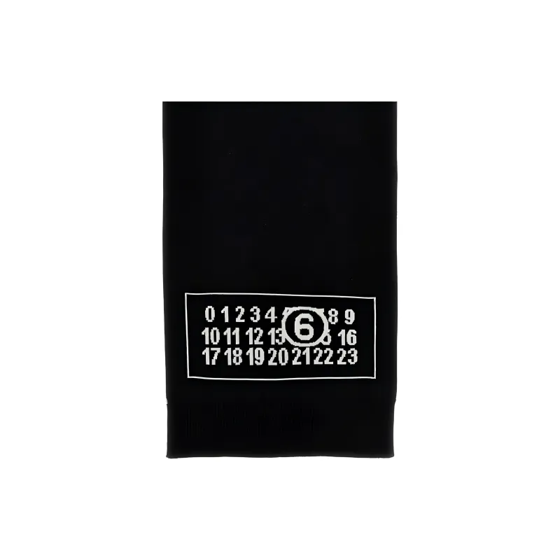 MM6 Maison Margiela Logo Intarsia Knitted Scarf-0
