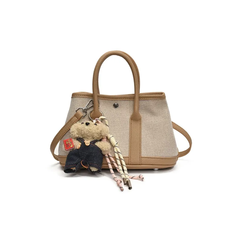 DALO PU Mosaic Canvas Handbag Regular Women's Multicolor-16