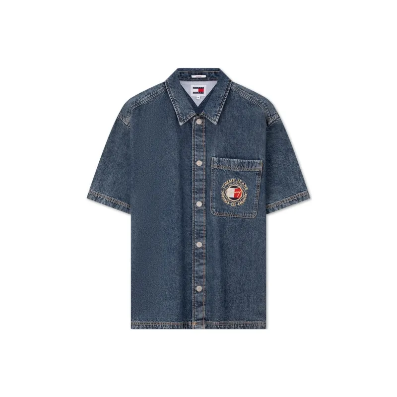 Tommy Hilfiger Shirt Men's Denim Blue-0