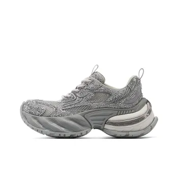 GG CC Cushioning, Slip Resistant, And Abrasion Resistant Low Top Chunky Sneakers Women's Gray