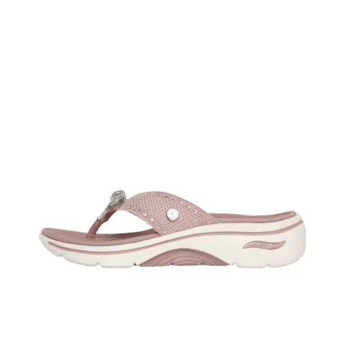 Skechers GO Walk Arch Fit 2.0 Flip Flops Women's Pink