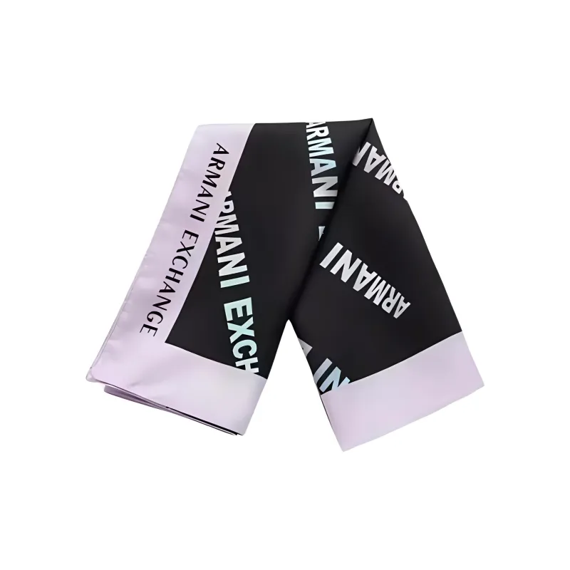 ARMANI EXCHANGEAE Silk Scarves Women's Black-1