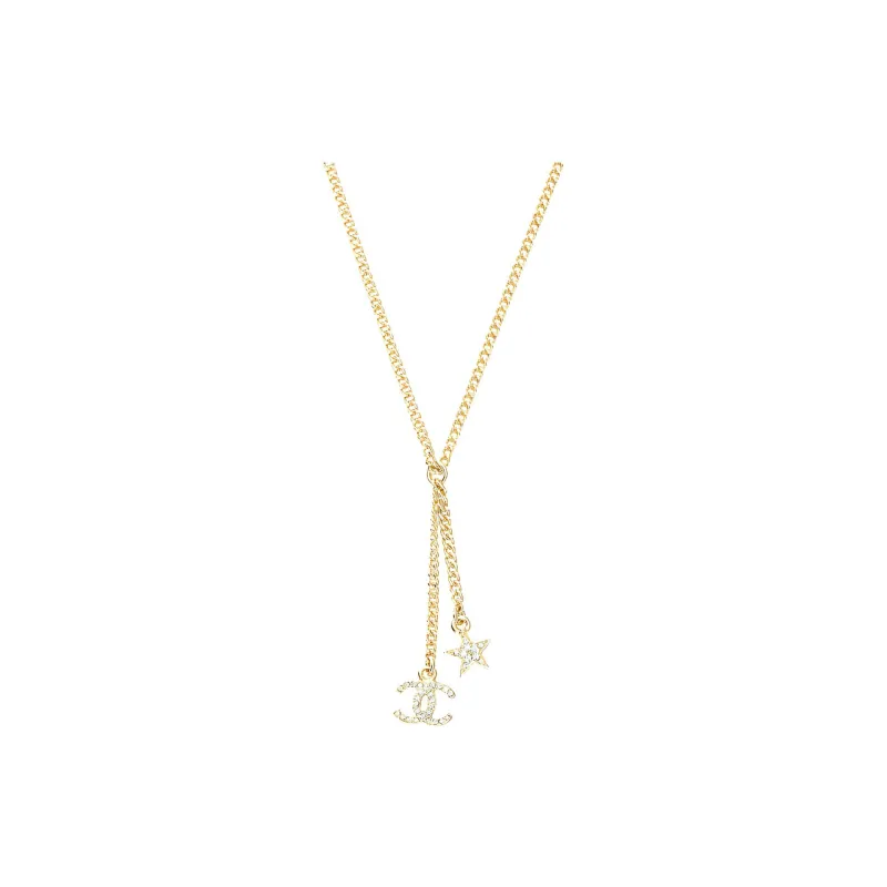 CHANEL Metal Necklaces Women's Gold-2