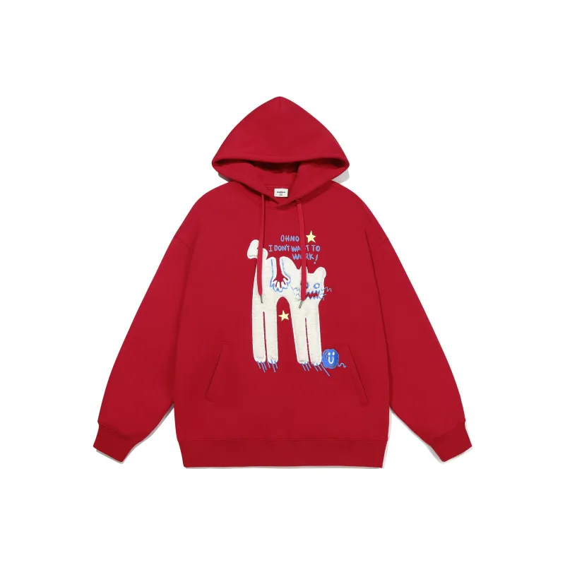Guuka Sweatshirts Unisex Red-0