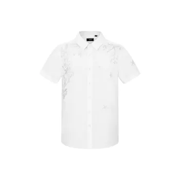 RARE Short Sleeved Shirt Men's White