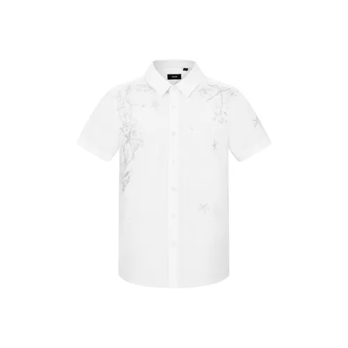 RARE Short Sleeved Shirt Men's White