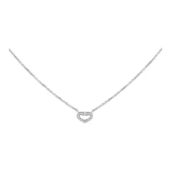 Cartier 18kt White Gold Coeur Et Symbole Diamond Necklace