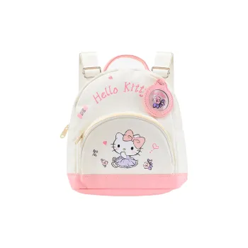 Sanrio Hello Kitty Polyester Backpack Women's White Pink