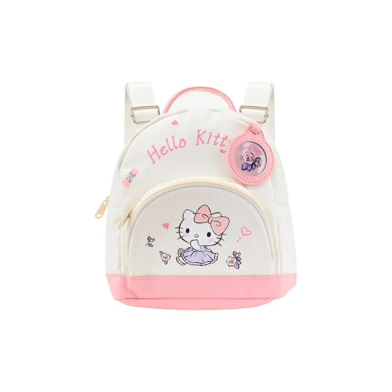 Sanrio Hello Kitty Polyester Backpack Women's White Pink-0