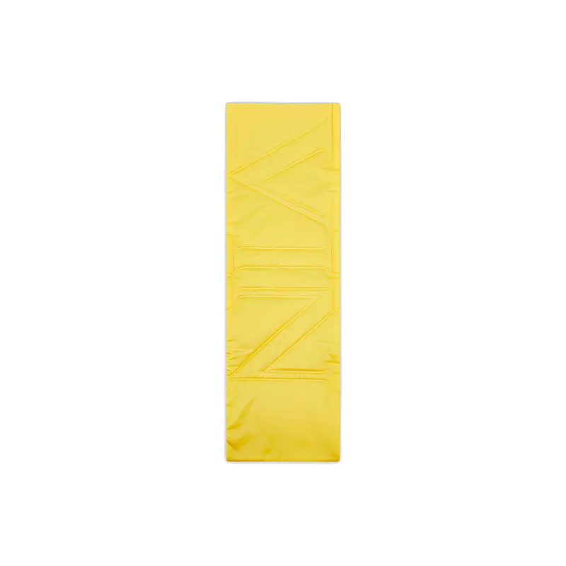 Lanvin Polyester Mulberry Silk Knit Scarves Unisex Yellow Blue-1