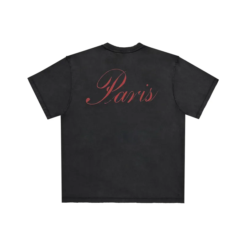 False Perception T Shirt Unisex Washed Black-1