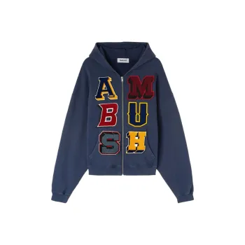 AMBUSH Logo patch Zip up Hoodie