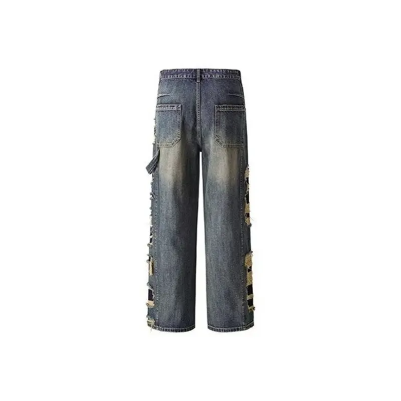 PAINT STAIN Jeans Unisex Blue-1