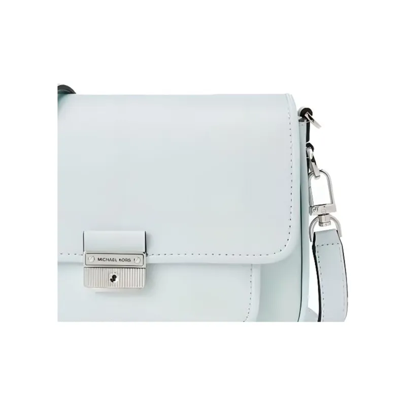 MICHAEL KORS Bradshaw Leather Envelope Bag, Shoulder Bag, Crossbody Bag Medium Size Women's Mint Green-1