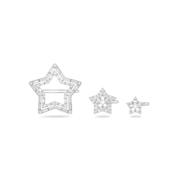 Swarovski Stella Hair Clips Women's Silver