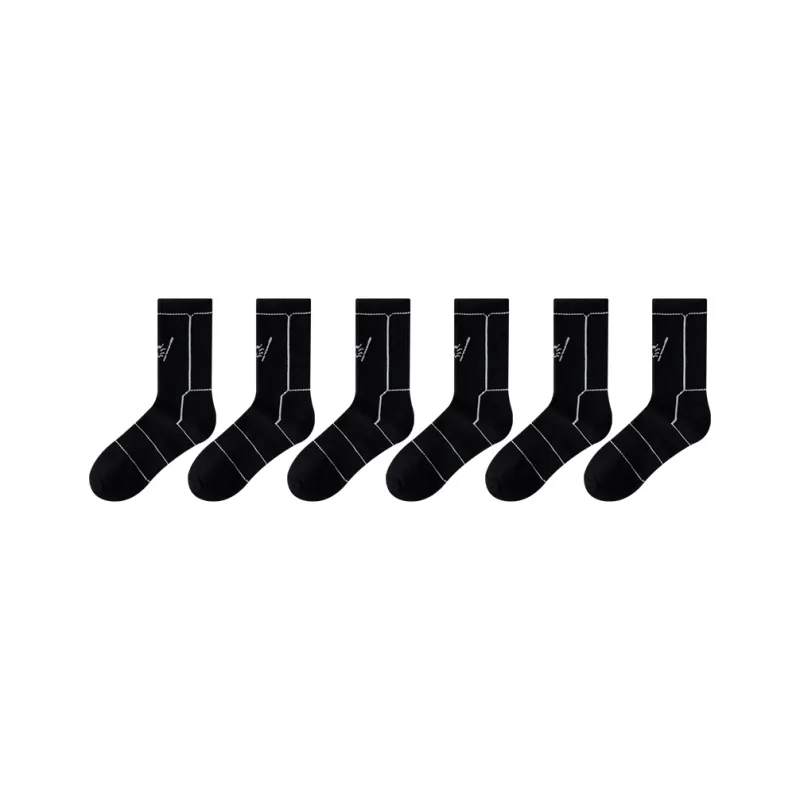 Cotton Gene Mid Calf Socks Men's Combo Set-33