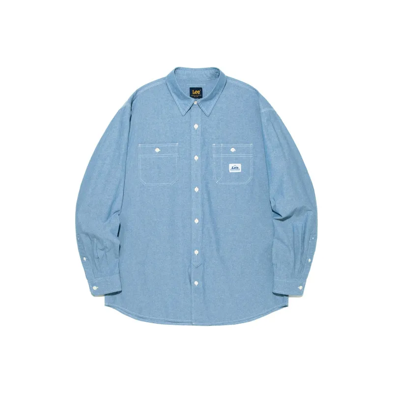 Lee Shirts Men Indigo-0