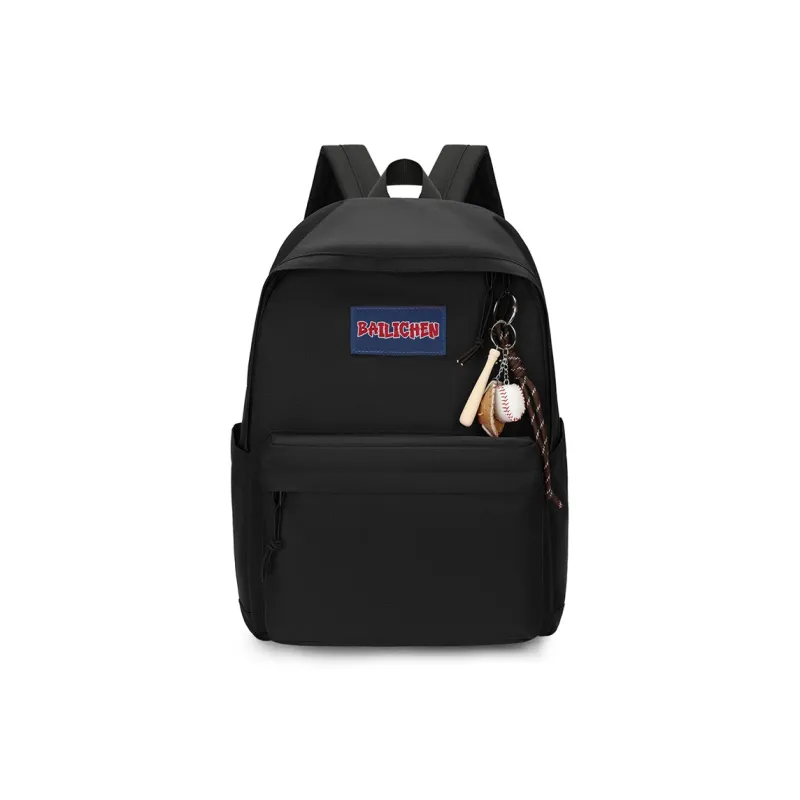 SEVENMOONS Nylon Backpack Unisex Beige Gray/Black/Burgundy/Blue-3