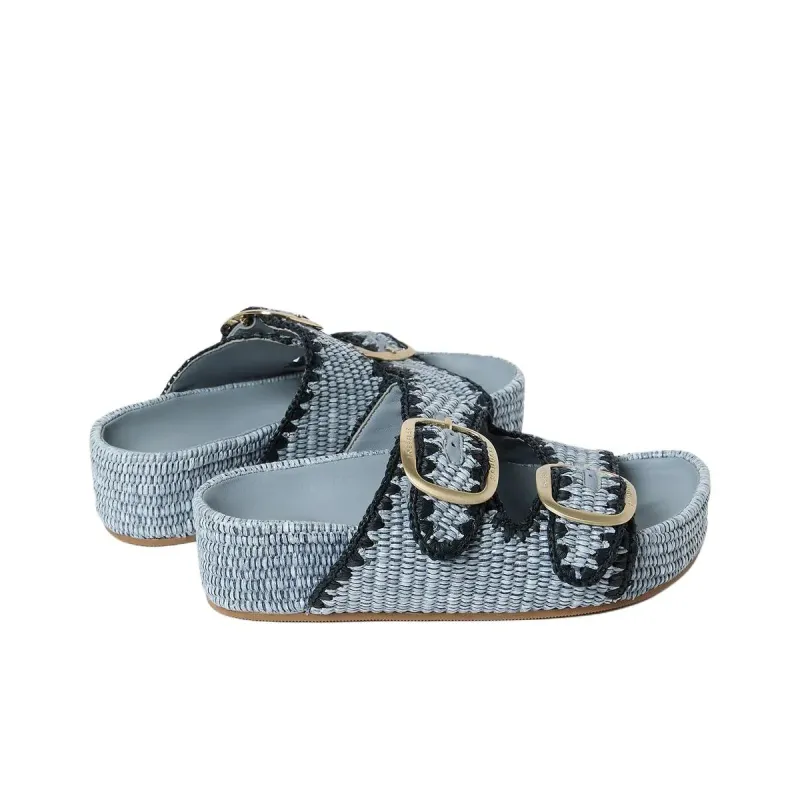 Loeffler Randall Slide Slippers 3.8cm Women's Blue-2