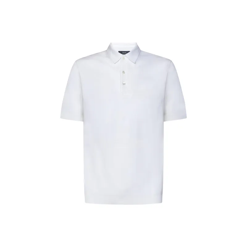 HERNO Short Sleeved Knitted Polo Shirt-0