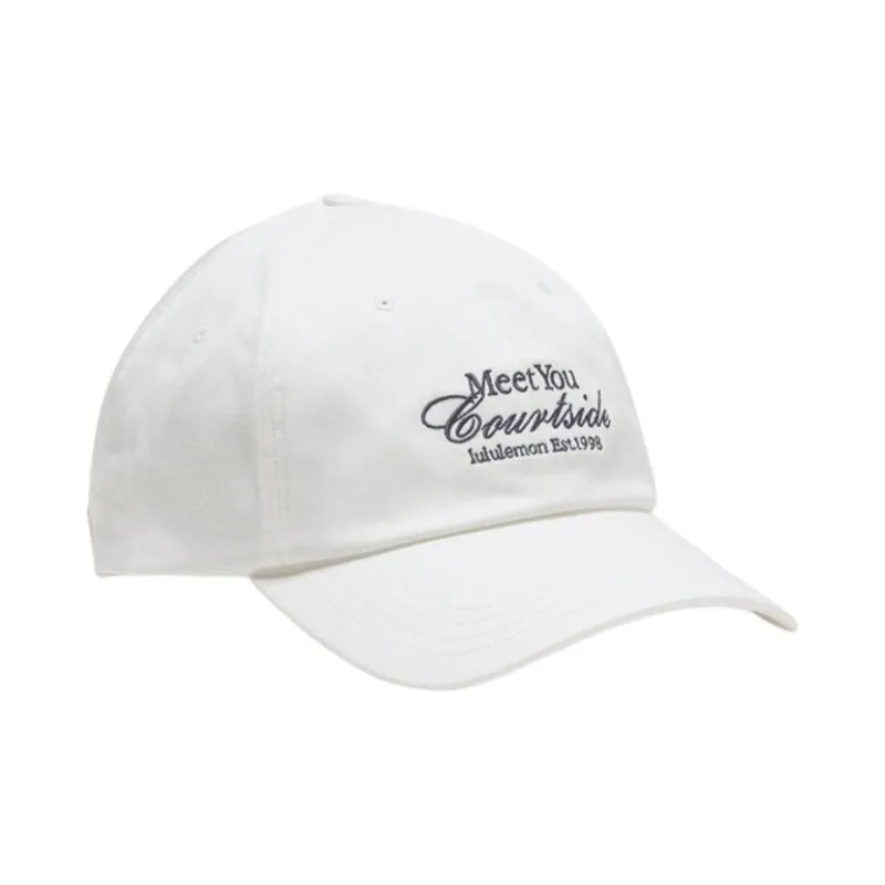 Lululemon Cotton Baseball Caps Unisex White-0