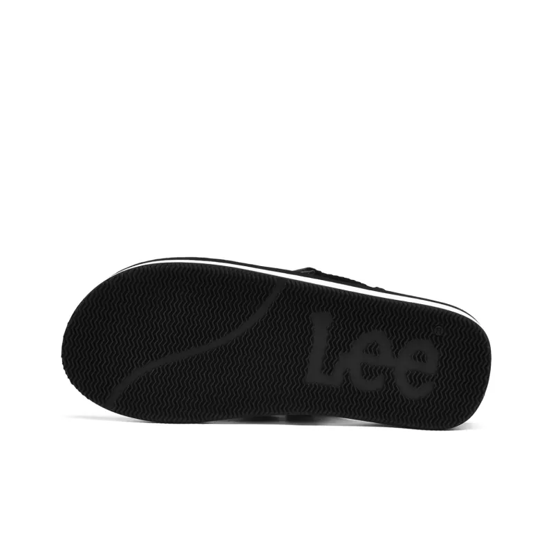 Lee Minimalist Style Fashion, Casual And Versatile Beach Sandals Men's Black White-4