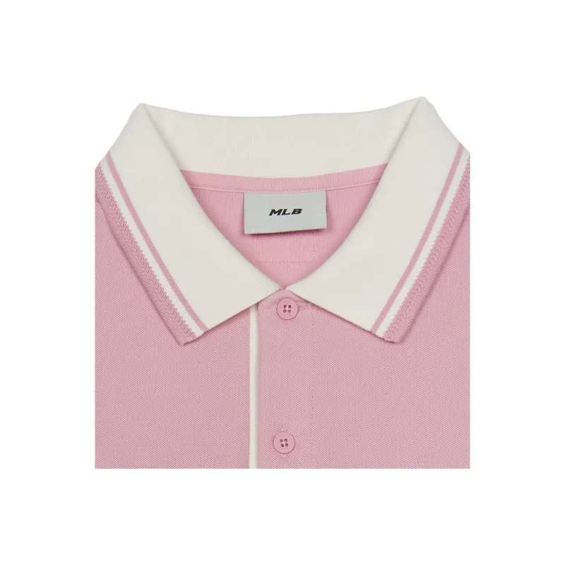 MLB Boston Red Sox Polo Shirt Unisex Hemp Pink-1