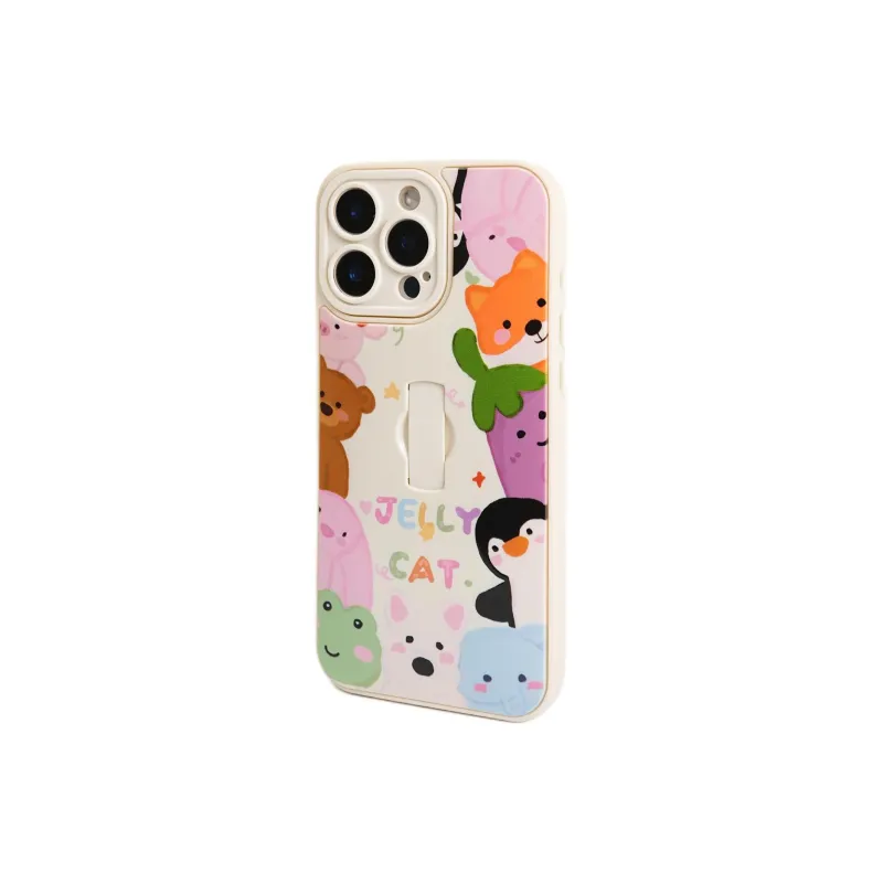 Sopi TPU Material Jellycat Edge Animal Collection Phone Cases Compatible With IPhone 16/15 Pro Max/Apple 13/14 Pro/Max-3