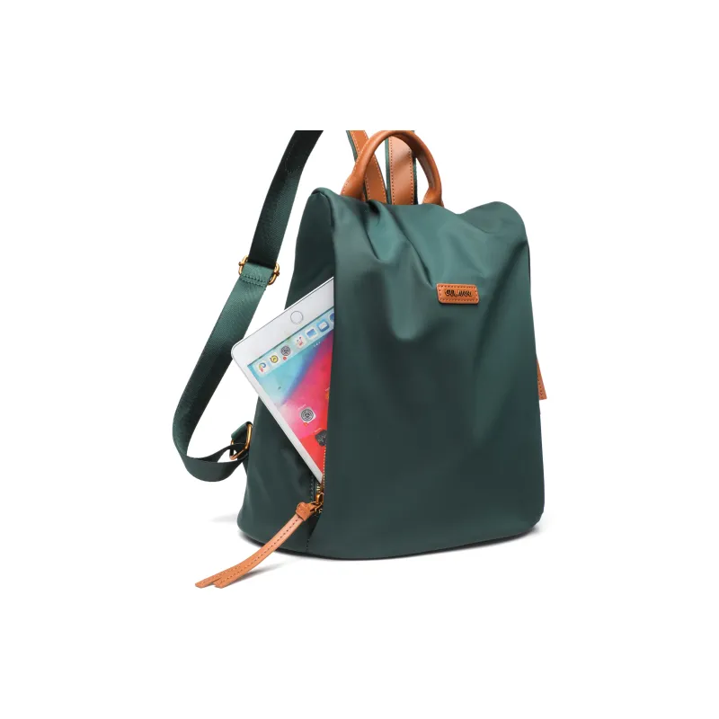 GELANNI Synthetic Leather With Cow Leather Backpack Regular Unisex Multicolor-3
