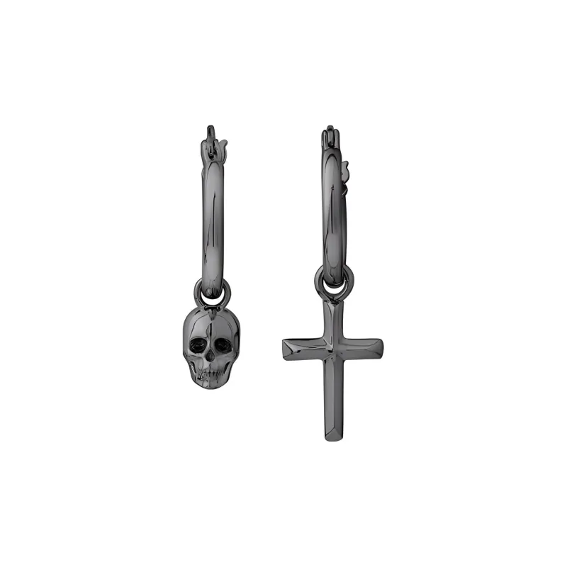 DARK ANTHEM 925 Sterling Silver Earrings Unisex-2