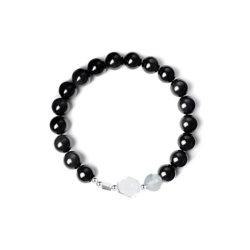 Teddy Bear Collection Obsidian Bracelets Unisex-0