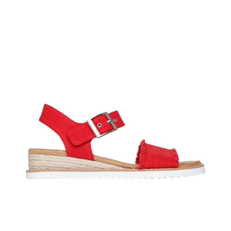 Skechers One Strap Sandals Women's Red-1