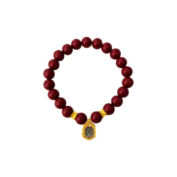 Love Reconstructed Cinnabar Bracelets Women's