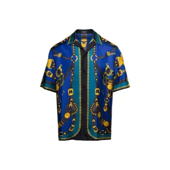 VERSACE Shirts Men Blue