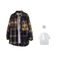 Navy Blue Plaid (Comes with White T-Shirt)