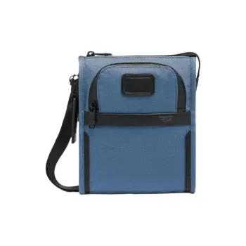 TUMI Alpha 3 Nylon Cell Phone Pouch Shoulder Bag Crossbody Bag Men's Blue