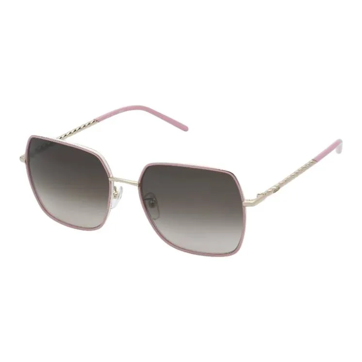 TAOSIXIONG Metal Square Sunglasses Women's Pink-0