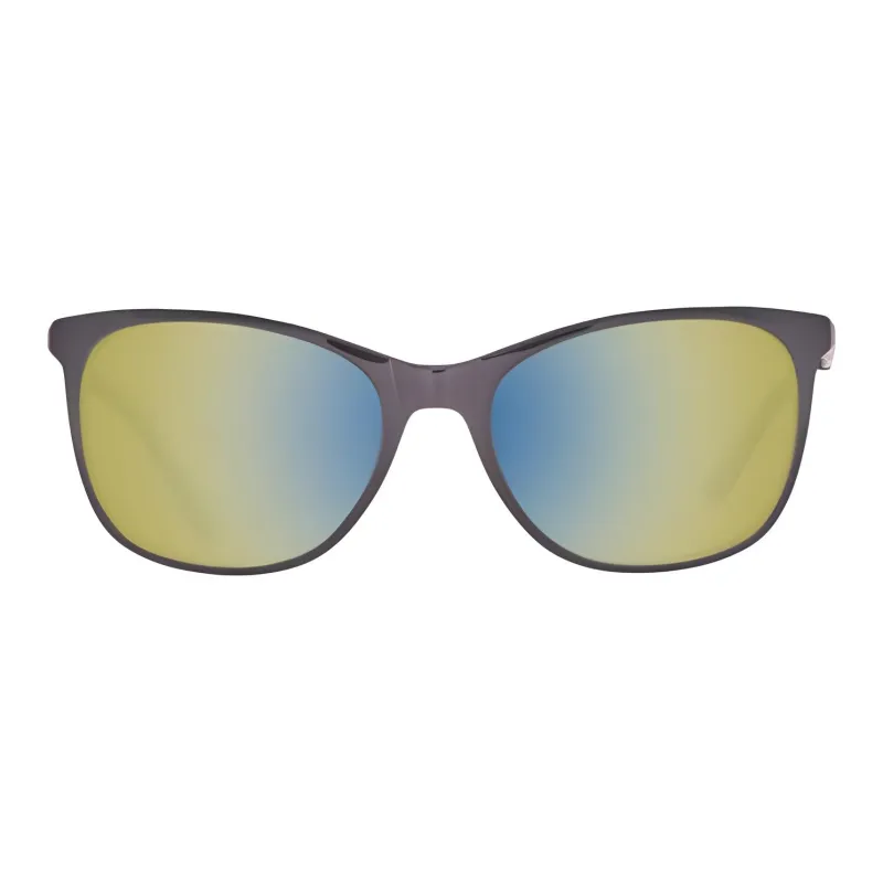 HELLY HANSEN Plastic Metal Square Sunglasses Women's Black-1