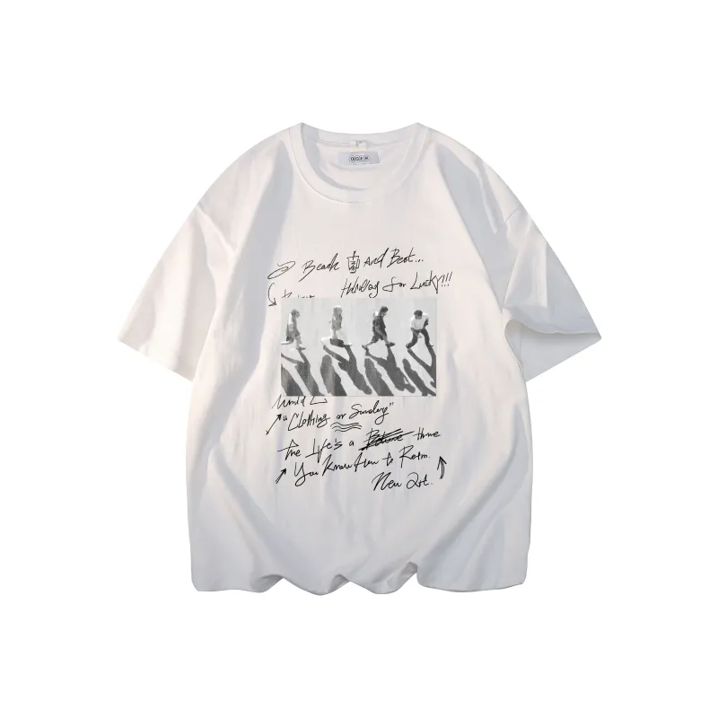 OGEK T Shirt Unisex White Comes With Random Print T Shirt-10
