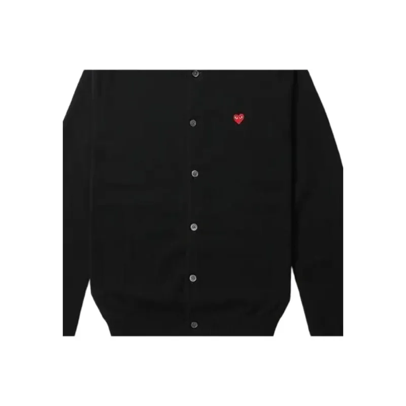 Comme Des Garcons Play X Invader Women's Cardigan Black-2