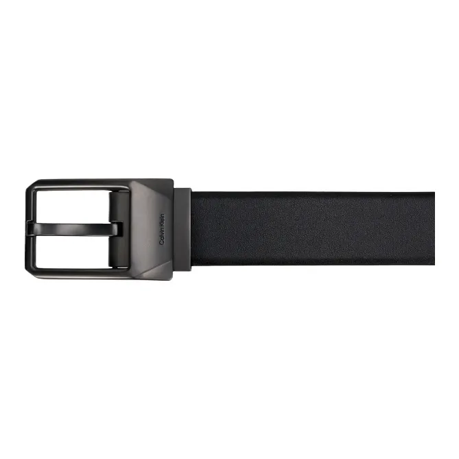 CALVIN KLEIN Split Cow Leather Belts Men's Space Black 3.5cm-2