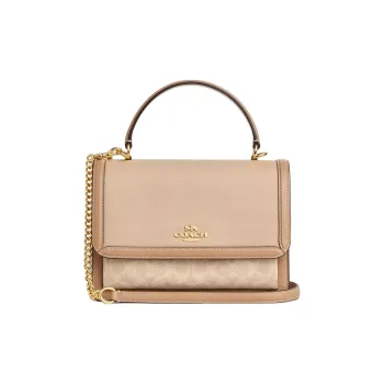 COACH Klare Canvas Bag, Shoulder Bag, Crossbody Bag, Handbag Medium Size Women's Natural Multicolor