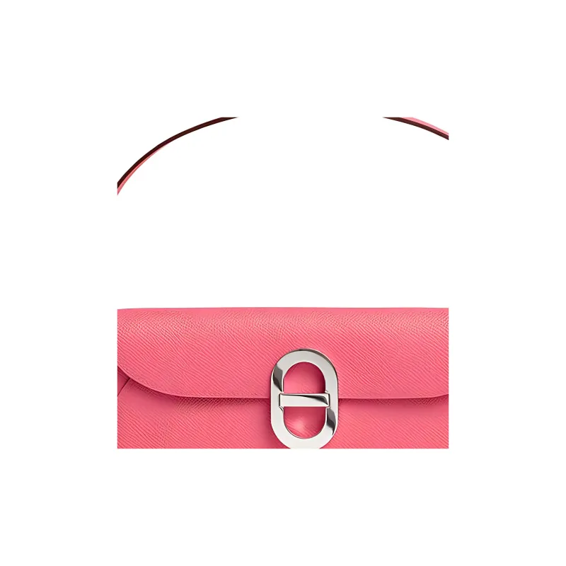 HERMES Maillon To Go Epsom Leather Wallets Shoulder Bag Crossbody Bag Women's 8W Rose Azalee New Lipstick Powder-3