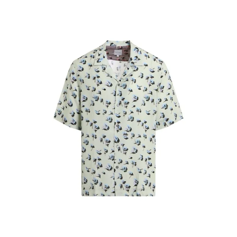 Paul Smith All Over Floral Printed Short Sleeved Shirt-0