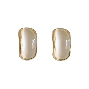 NATURALLYJOJO Glass Cat Eye Earrings Women's