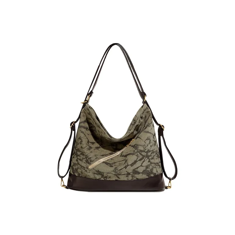 Yalu PU Shoulder Bag Women's Blue/Desert Brown/Jasper-5