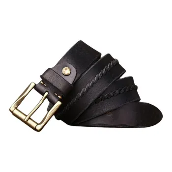 JEANSWEST Cow Leather Belts Men's 3.8cm
