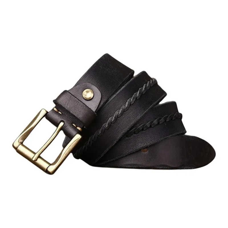 JEANSWEST Cow Leather Belts Men's 3.8cm-0