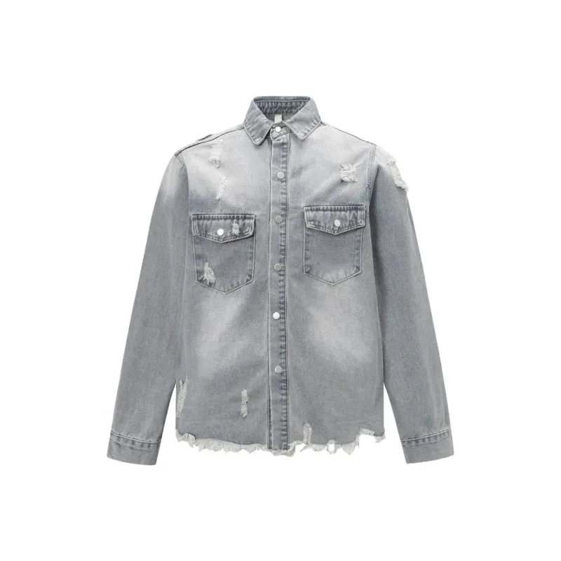 LIGHTNING MONSTER Denim Jacket Unisex Blue-0